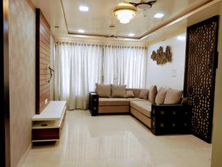 Sargam Nanded City Pune, Sanrachna Interiors Sanrachna Interiors Salones minimalistas