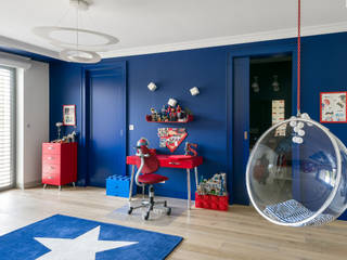 Pokój małego astronauty, Q2Design Q2Design Boys Bedroom