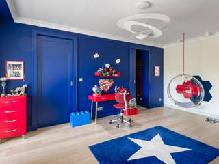 Pokój małego astronauty, Q2Design Q2Design Boys Bedroom