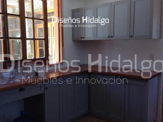 MUEBLES DE COCINA - CASA FERNANDEZ, Diseños Hidalgo Diseños Hidalgo 인더스트리얼 주방 우드 우드 그레인