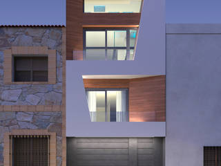 Vivienda Unifamiliar con piscina y terraza en un antiguo casco, Barreres del Mundo Architects. Arquitectos e interioristas en Valencia. Barreres del Mundo Architects. Arquitectos e interioristas en Valencia. Single family home