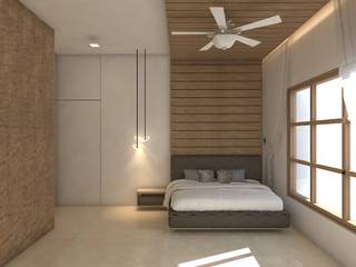 1 BHK PROJECT IN DAHISAR MUMBAI, AXLE INTERIOR AXLE INTERIOR Cuartos de estilo tropical Contrachapado