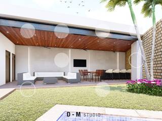 Terraza - Villa Linces, D-M studio D-M studio Балкон и терраса в стиле модерн