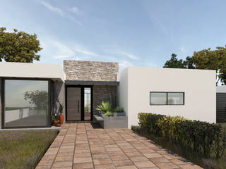 CASA EN EL CAMPO GC, CREAT ARQUITECTURA CREAT ARQUITECTURA Casa unifamiliare Cemento armato