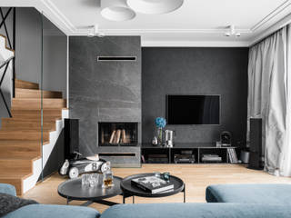 Dom Gdańsk Kowale Anna Serafin Architektura Wnętrz Nowoczesny salon