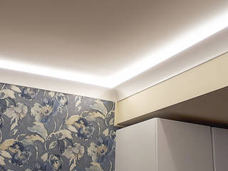 EL802 - cornice per illuminazione indiretta led a soffitto, Eleni Lighting Eleni Lighting Salon scandinave