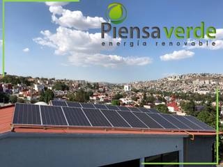 Venta e Instalación de Paneles Solares , Piensa Verde México, Querétaro, Cancún Piensa Verde México, Querétaro, Cancún Industrial style houses Metal Metallic/Silver