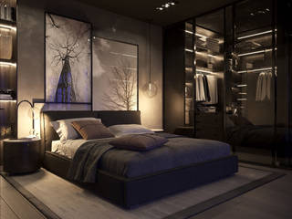 Oogy design , Oogy design Oogy design Modern style bedroom Flax/Linen Pink