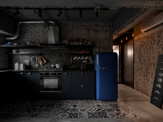 建國南路林宅, 湜湜空間設計 湜湜空間設計 Industrial style kitchen