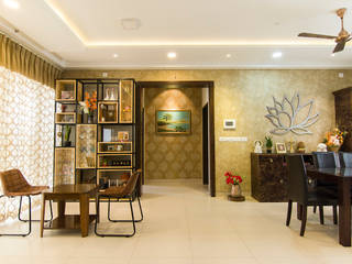 Residential (Living and Dining Rooms), Antarangni Interior p ltd Antarangni Interior p ltd ห้องทานข้าว