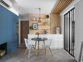 Spring, 知域設計 知域設計 Scandinavian style dining room