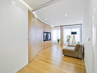 Casa del Alba, Laura Ortín Arquitectura Laura Ortín Arquitectura Modern living room Wood Wood effect