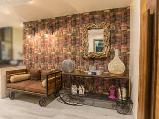 A Stunning Interior Design, Vishakha Chawla Interiors Vishakha Chawla Interiors Pasillos, vestíbulos y escaleras de estilo rústico