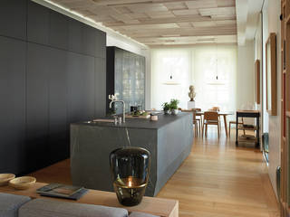 Cocina SANTOS - By StudioHL , StudioHL - COCINA SANTOS StudioHL - COCINA SANTOS Cozinhas modernas Madeira Efeito de madeira