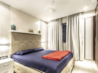 hiranandani thane 3bhk flat, Conceptual Design Studio Conceptual Design Studio Modern style bedroom