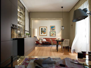 Cocinas SANTOS - By StudioHL , StudioHL - COCINA SANTOS StudioHL - COCINA SANTOS Cozinhas modernas Madeira Efeito de madeira