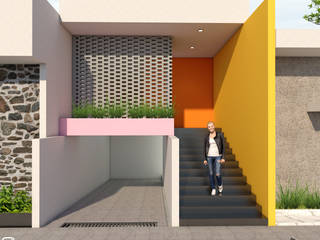 ARQUITECTURA MEXICANA, ESTUDIO COOPER ARQUITECTOS ESTUDIO COOPER ARQUITECTOS บ้านเดี่ยว อิฐหรือดินเผา