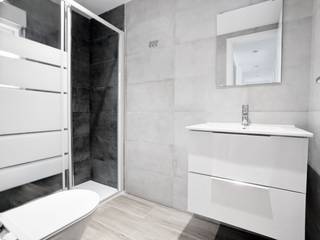 Reforma Integral Piso en Córdoba, POA Estudio Arquitectura y Reformas en Córdoba POA Estudio Arquitectura y Reformas en Córdoba Minimalist style bathroom Pottery