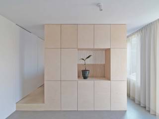 Julius Taminiau Architects Minimalist living room Wood Wood effect