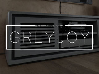 Disegno mobile TV - Linea Greyjoy, Architetto Marco Bartolucci Architetto Marco Bartolucci Soggiorno minimalista