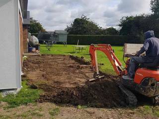 Landscaping Dublin - Flower bed and sit in New grange, Home Improvements Dublin Home Improvements Dublin