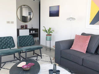 Decoracion departamento Piloto, Moon Design Moon Design Salon moderne