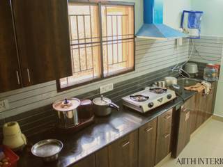 Traditionally Designed Home , Ajith interiors Ajith interiors Cocinas modernas Contrachapado