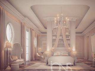 Bedroom Interior Design in Light Coral Theme, IONS DESIGN IONS DESIGN Bedroom لکڑی Wood effect