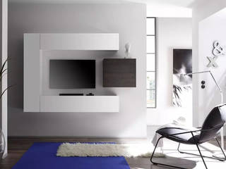 Pareti attrezzate, GiordanoShop GiordanoShop Modern living room Engineered Wood Transparent