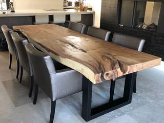 Suarhouten boomstamtafels op maat!, Woodlovesyou&More Woodlovesyou&More Livings de estilo industrial Madera Acabado en madera