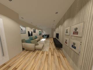 Progetto di restyling e interior design di un appartamento ad Arese, Angela Archinà Progettazione & Interior Design Angela Archinà Progettazione & Interior Design Minimalist living room