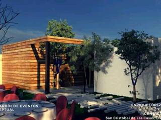 Jardín de eventos Las Flores, ELH Studio Arquitectura ELH Studio Arquitectura สวนหน้าบ้าน เซรามิค