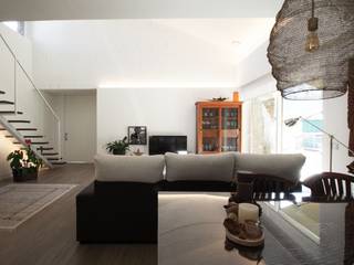 Vivienda unifamiliar Merina, R. Borja Alvarez. Arquitecto R. Borja Alvarez. Arquitecto 모던스타일 거실