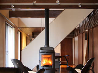 Case Study House #14, NASU CLUB NASU CLUB Modern living room Wood Wood effect