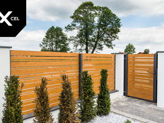 White Wood. Drewnopodobne ogrodzenie aluminiowe Xcel, XCEL Fence XCEL Fence Podwórko