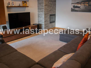 Casa Particular, Vila Nova de Gaia, IAS Tapeçarias IAS Tapeçarias Living room Textile Amber/Gold