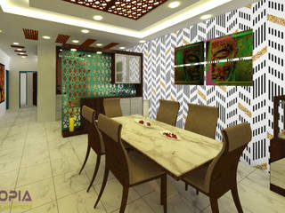 Residential Interior Designer in Bangalore, Utopia Interiors & Architect Utopia Interiors & Architect غرفة السفرة