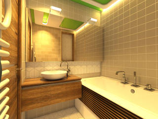 ЭКОСТИЛЬ de luxe (ванная), STUDIO DESIGN КРАСНЫЙ НОСОРОГ STUDIO DESIGN КРАСНЫЙ НОСОРОГ Minimalist style bathrooms Wood Wood effect