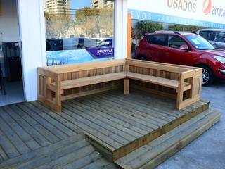 Diseño de terraza para Clientes Suzuval, Assambler SpA Assambler SpA Commercial spaces Wood Wood effect