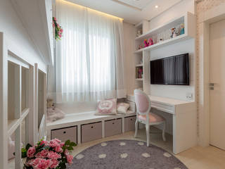 Quartinho delicado e funcional, Espaço do Traço arquitetura Espaço do Traço arquitetura Girls Bedroom