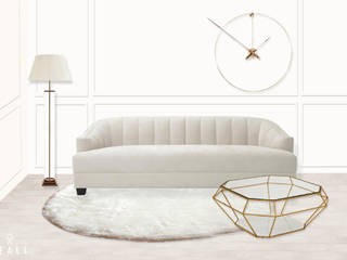 #01. GOLD & WHITE, DeALL DeALL Living room Beige