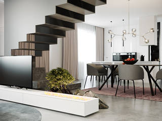 софиевская борщаговка, дизайн студия А Гординского дизайн студия А Гординского Living room Wood-Plastic Composite