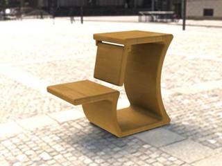 G-Shaped Chair, Raffles Design International Raffles Design International Modern home Wood Wood effect