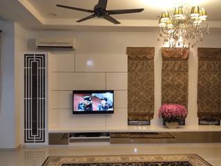 DESIGN AND BUILD TV CABINET AT AMPANGAN, NEGERI SEMBILAN, eL precio eL precio Modern Living Room Plywood White