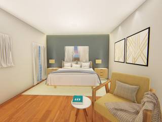 Design de interiores , Outline Arquitetura Outline Arquitetura Bedroom لکڑی Wood effect