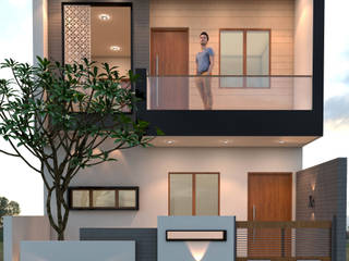 Rajesh House, Ravi Prakash Architect Ravi Prakash Architect 一戸建て住宅 鉄筋コンクリート