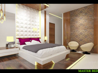 Modular Room designs, 360 Degree Interior 360 Degree Interior Phòng ngủ nhỏ Ván ép