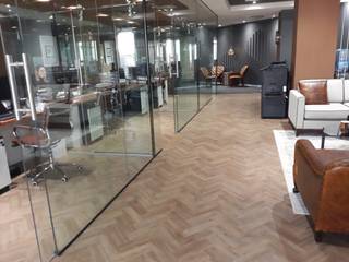 Financial Institution Office Space, Flooring Projects Flooring Projects Commercial spaces Wood-Plastic Composite
