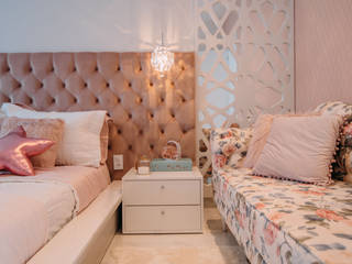 quarto meninas , ISADORA MARTEL interiores ISADORA MARTEL interiores Dormitorios infantiles de estilo moderno Blanco