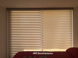 Cortinas DUO, IKD Decoraciones IKD Decoraciones Casas minimalistas Sintético Castanho